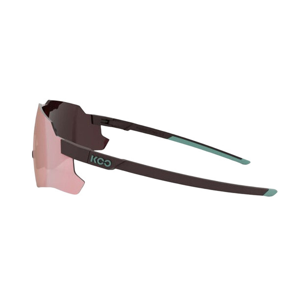 KOO Nebula Chocolate Matt/Rose Gold Mirror Frameless Sunglasses (OEY00015-843)