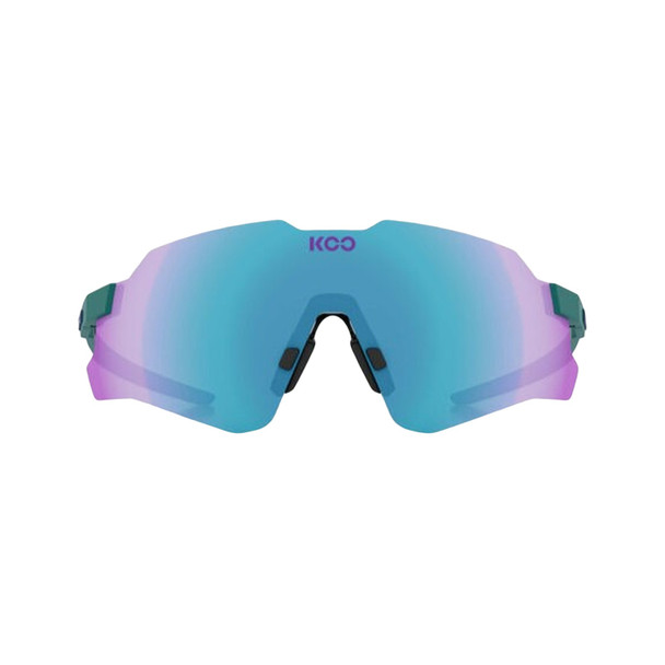 KOO Nebula Teal Matt/Dark Turquoise Mirror Frameless Sunglasses (OEY00015-841)