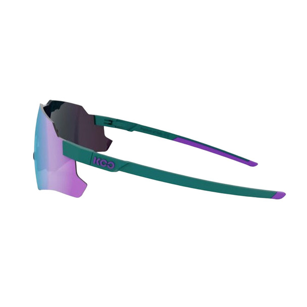 KOO Nebula Teal Matt/Dark Turquoise Mirror Frameless Sunglasses (OEY00015-841)