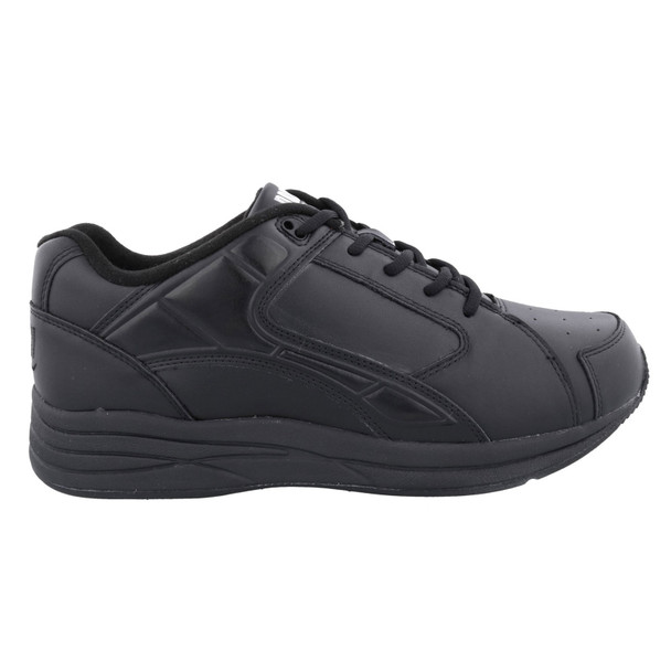 DREW Men's Force Black Leather Athletic Shoes
