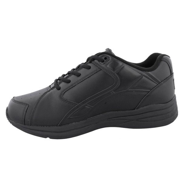 DREW Men's Force Black Leather Athletic Shoes