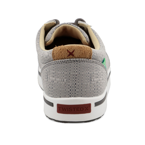 TWISTED X Men's Nano Composite Safety Toe Light Gray Work Kicks