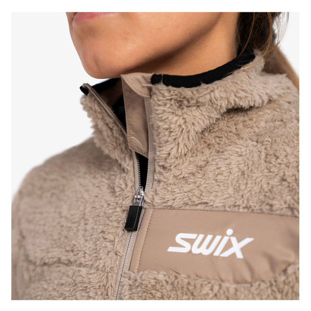 SWIX Women's Infinity Pile Midlayer Full Zip Jacket - Free Shipping