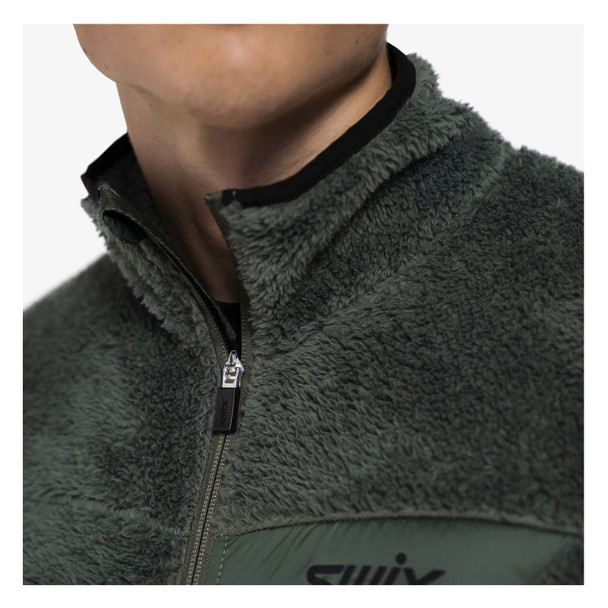 SWIX Men's Infinity Pile Midlayer Full Zip Jacket - Free Shipping