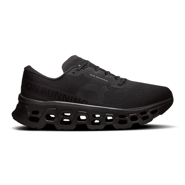 ON FOOTWEAR Men's Cloudmonster 3 Wide Black/Black Running Shoe