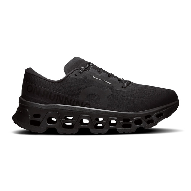 ON FOOTWEAR Men's Cloudmonster 3 Black/Black Running Shoe