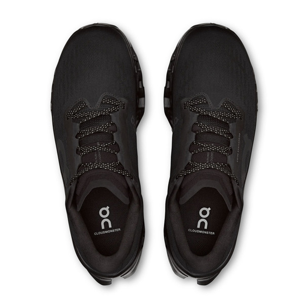 ON FOOTWEAR Men's Cloudmonster 3 Black/Black Running Shoe