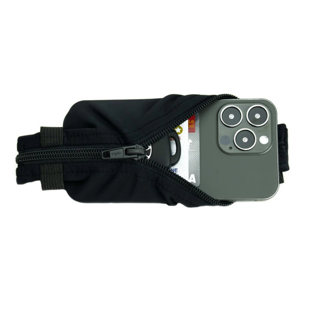 SPIBELT Solo Pocket Black Fabric/Black Zipper Waist Pack (7PB-A001-001)