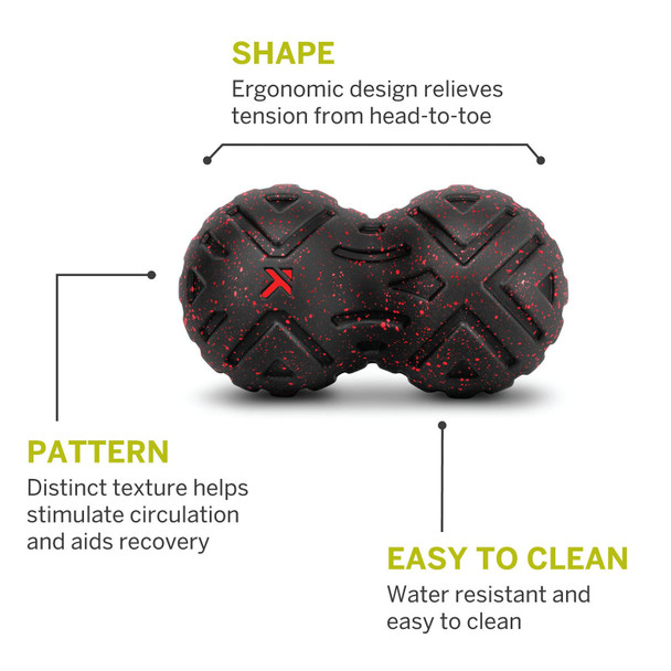 TRIGGERPOINT Universal 8in Black/Red Massage Roller (04445)