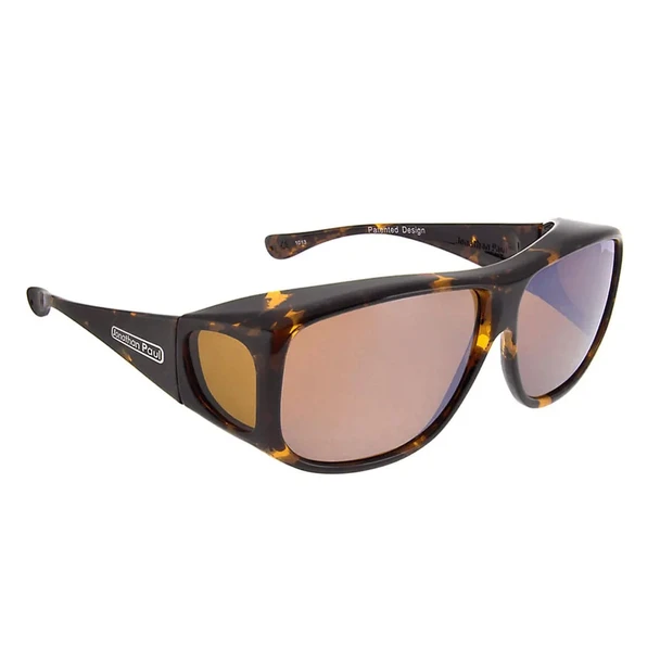 JONATHAN PAUL Aviator Tortoiseshell/Amber Fitover Sunglasses (1082759)