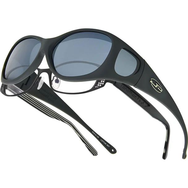 JONATHAN PAUL Lotus Matte Black/Gray Lens Medium Sunglasses (1082828)