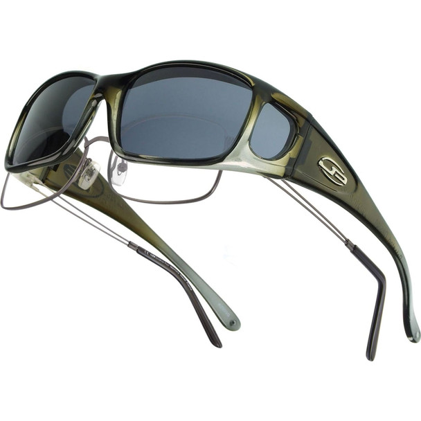 JONATHAN PAUL Razor Olive Charcoal/Gray Lens Small Sunglasses (1082884)