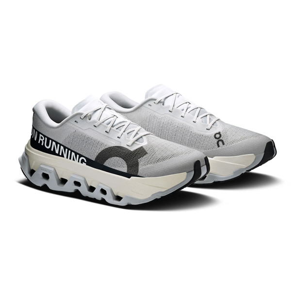 ON FOOTWEAR Men's Cloudmonster 3 Hyper Glacier/Black Running Shoe