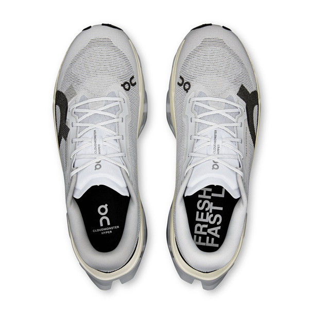 ON FOOTWEAR Men's Cloudmonster 3 Hyper Glacier/Black Running Shoe