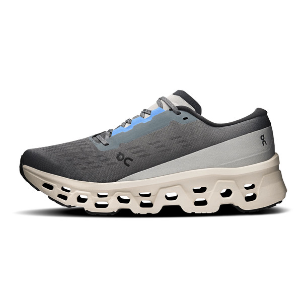 ON FOOTWEAR Men's Cloudmonster 3 Rock/Silver Running Shoe