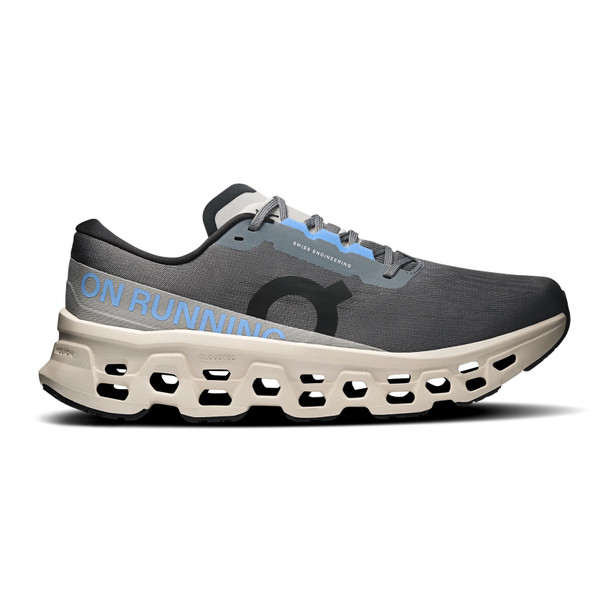 ON FOOTWEAR Men's Cloudmonster 3 Rock/Silver Running Shoe