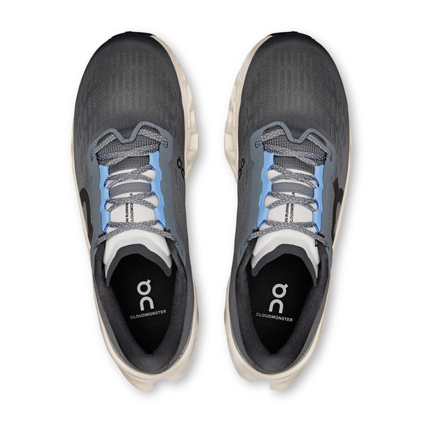 ON FOOTWEAR Men's Cloudmonster 3 Rock/Silver Running Shoe