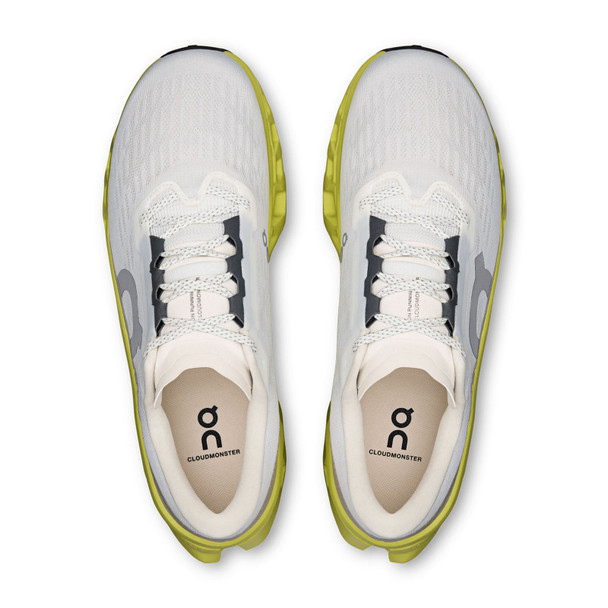ON FOOTWEAR Men's Cloudmonster 3 Ivory/Limelight Running Shoe