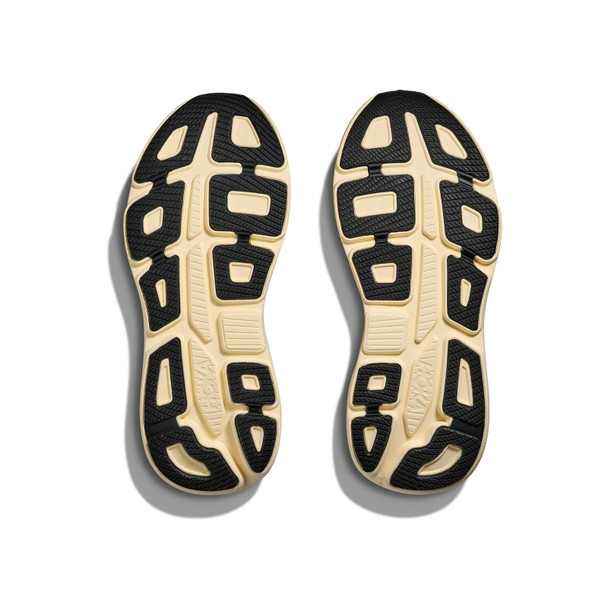 HOKA Men's Bondi 9 Wide Carbon Black/Yellow Gold Running Shoes