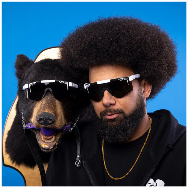 PIT VIPERS The Miami Nights Original White Polarized Glasses