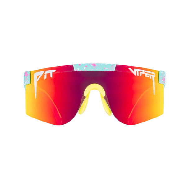 PIT VIPER The Playmate XS Blue with Pink and White Splatter Sunglasses (E-2K-PLAYMTE-JXS)