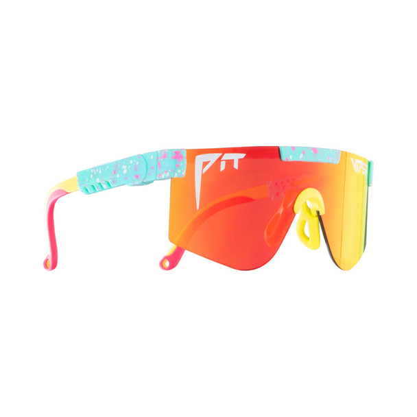 PIT VIPER The Playmate XS Blue with Pink and White Splatter Sunglasses (E-2K-PLAYMTE-JXS)