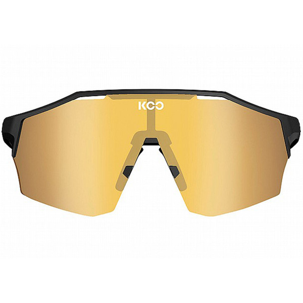 KOO Alibi Black Matt/Gold Mirror Large Cycling Sunglasses (OEY00009-970.L)