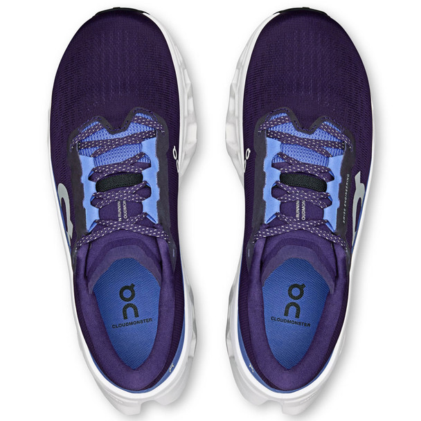 ON FOOTWEAR Women's Cloudmonster 3 Wide Nebula/Ivory Running Shoes