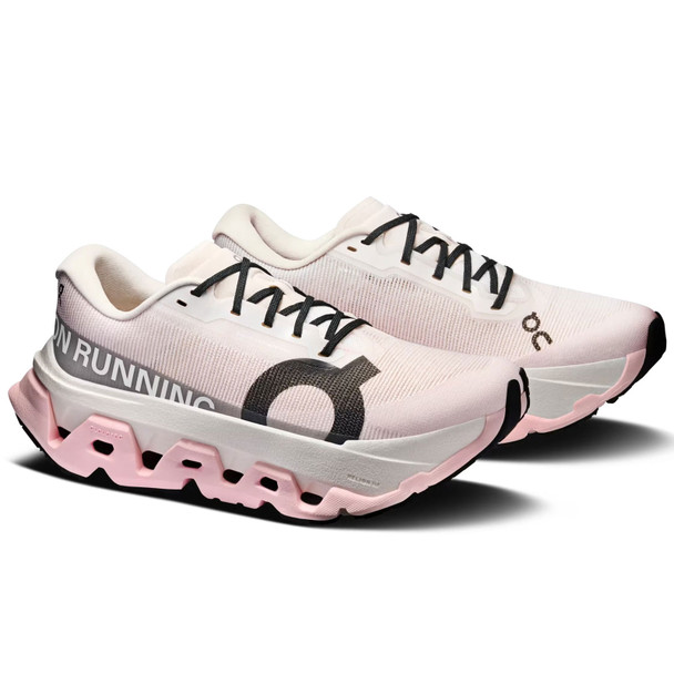 ON FOOTWEAR Women's Cloudmonster 3 Hyper Ivory/Peony Running Shoes