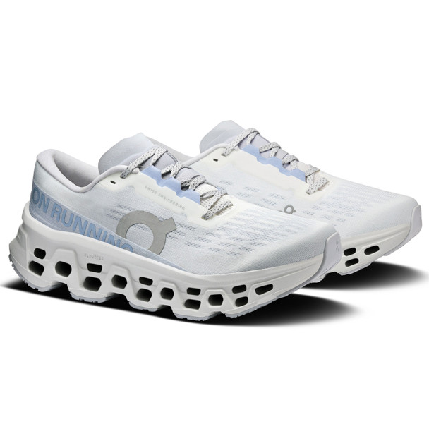 ON FOOTWEAR Women's Cloudmonster 3 White/Frost Running Shoes