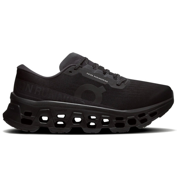 ON FOOTWEAR Women's Cloudmonster 3 Black/Black Running Shoes