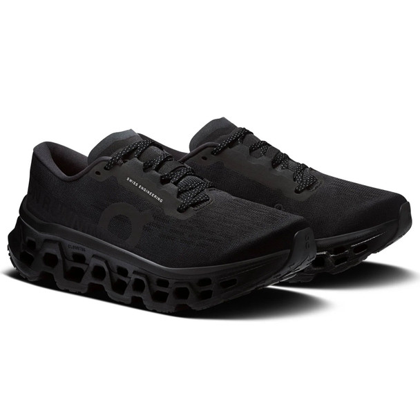 ON FOOTWEAR Women's Cloudmonster 3 Black/Black Running Shoes
