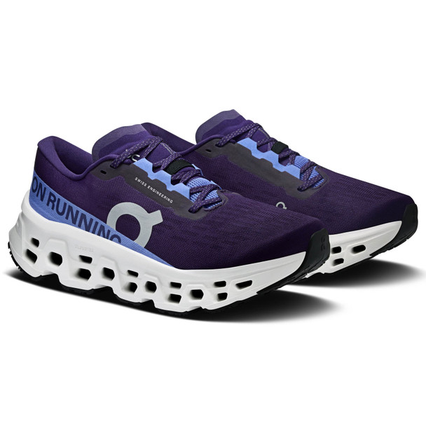 ON FOOTWEAR Women's Cloudmonster 3 Nebula/Ivory Running Shoes