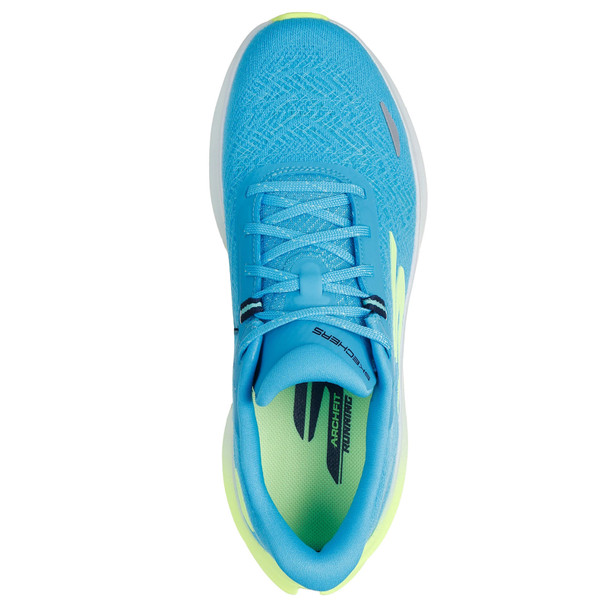 SKECHERS Women's Aero Spark Blue/Lime Running Shoes