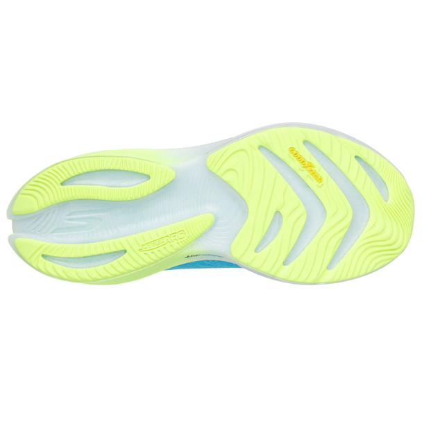SKECHERS Women's Aero Spark Blue/Lime Running Shoes
