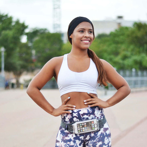 SPIBELT Heather Grey Running Belt with Window (WIN-9BL-077-001)