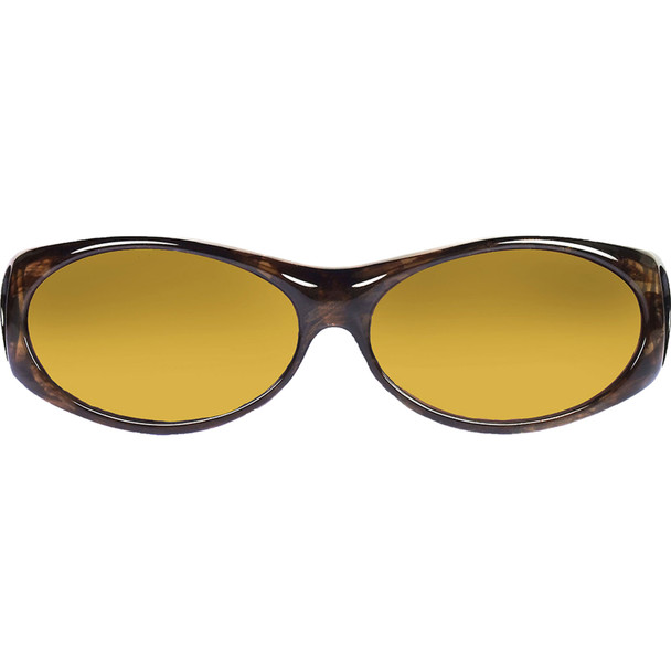JONATHAN PAUL Aurora Brown Marble Gold Yellow Small Sunglasses (1082754)