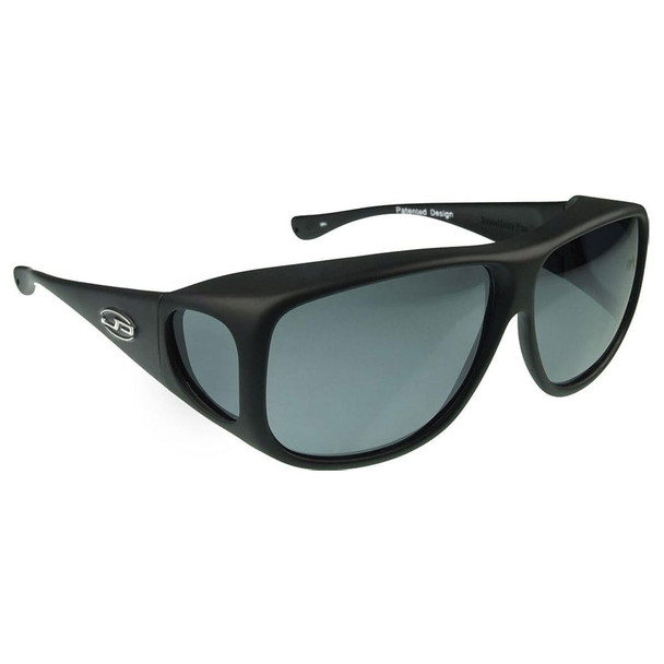 JONATHAN PAUL Aviator Matte Black Frame/PDX Grey Lens Fitover Sunglasses (1082755)