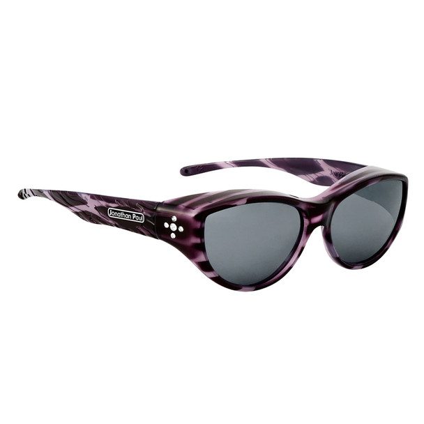JONATHAN PAUL Chick Kitty Purple Cheetah/Polarvue Gray Sunglasses (1092813)