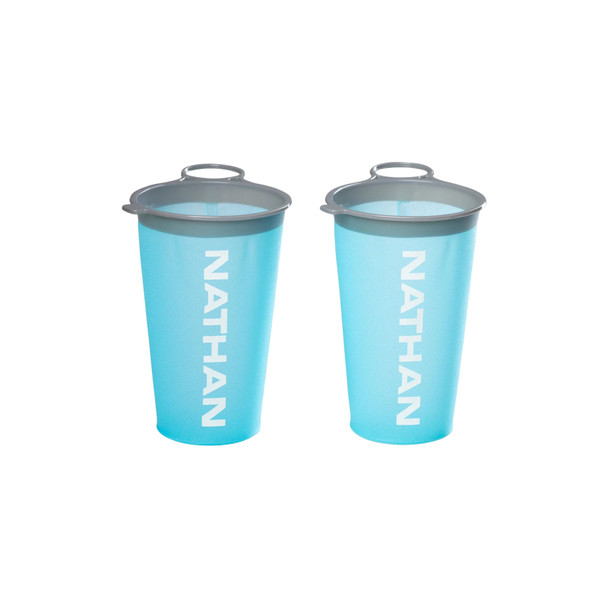 NATHAN SPORTS 2-Pack Blue Me Away/White Reusable Race Day Cup (NS40320-60025-OSFM)
