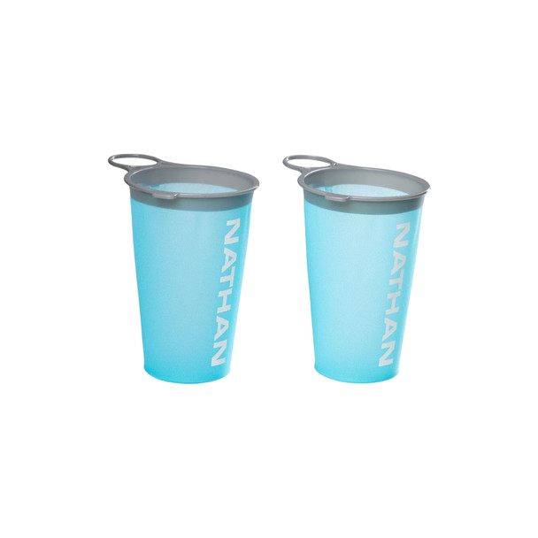 NATHAN SPORTS 2-Pack Blue Me Away/White Reusable Race Day Cup (NS40320-60025-OSFM)