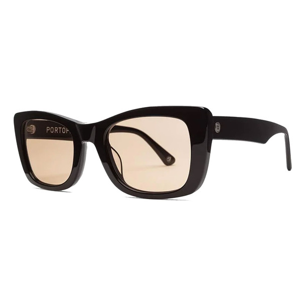 ELECTRIC Portofino Gloss Black/Amber Sunglasses (EE20001619)