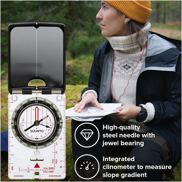 SUUNTO MC-2 NH Mirror Compass (SS004231001)