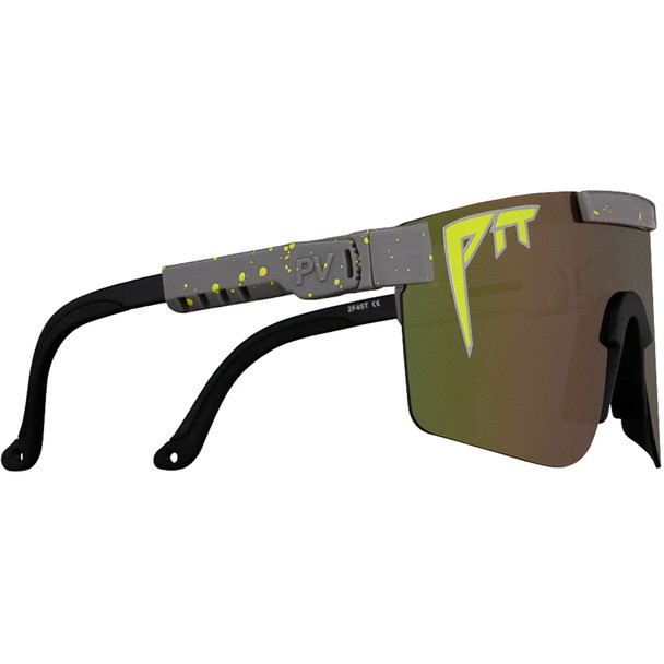 PIT VIPER The Lightspeed Original Polarized Gray/Yellow Splatter Sunglasses (E-OG-LITESPD-POL)