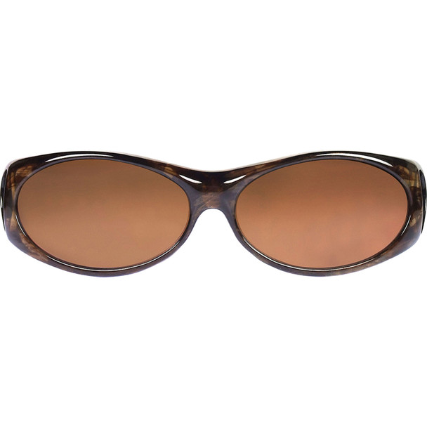 JONATHAN PAUL Aurora Brown Marble/Amber Lens Small Sunglasses (1082753)