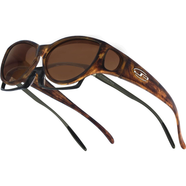 JONATHAN PAUL Ikara Tiger Eye/Amber Lens Medium Sunglasses (1082814)