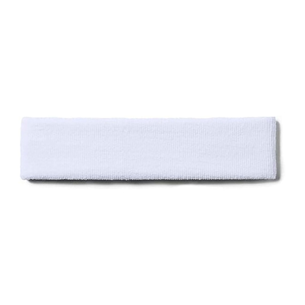 UNDER ARMOUR Performance White/Black Headband (1276990-100-OSFA)