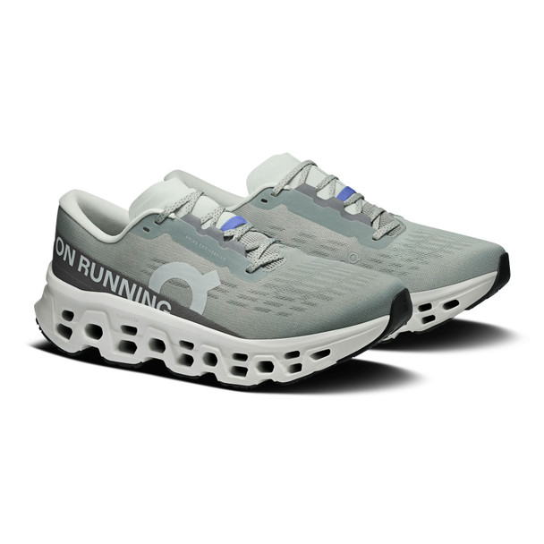 ON FOOTWEAR Men's Cloudmonster 3 Tin/Ivory Running Shoe
