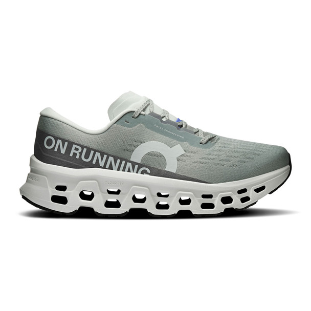 ON FOOTWEAR Men's Cloudmonster 3 Tin/Ivory Running Shoe