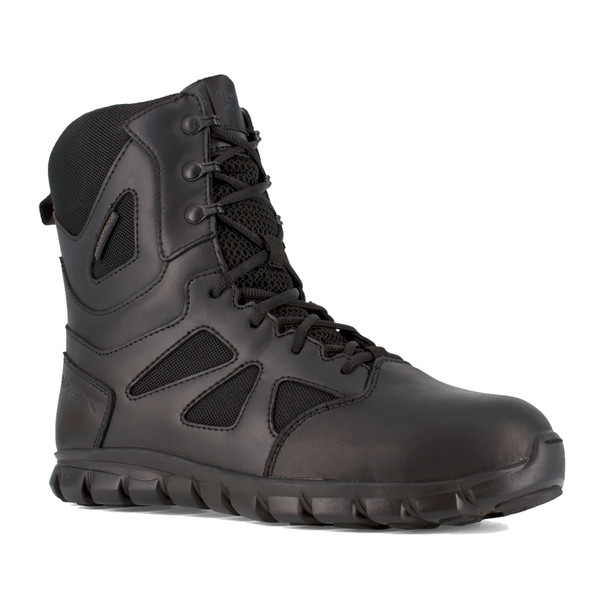 REEBOK Men's Sublite Cushion Tactical 8in Waterproof Black Boot